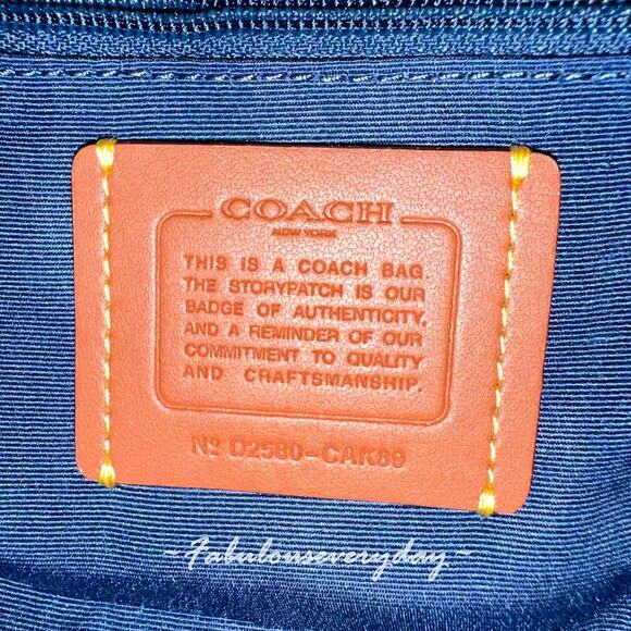 Coach Carmen Mini Crossbody Bag With Quilting In Denim CAK89 NWT - Picture 6 of 9